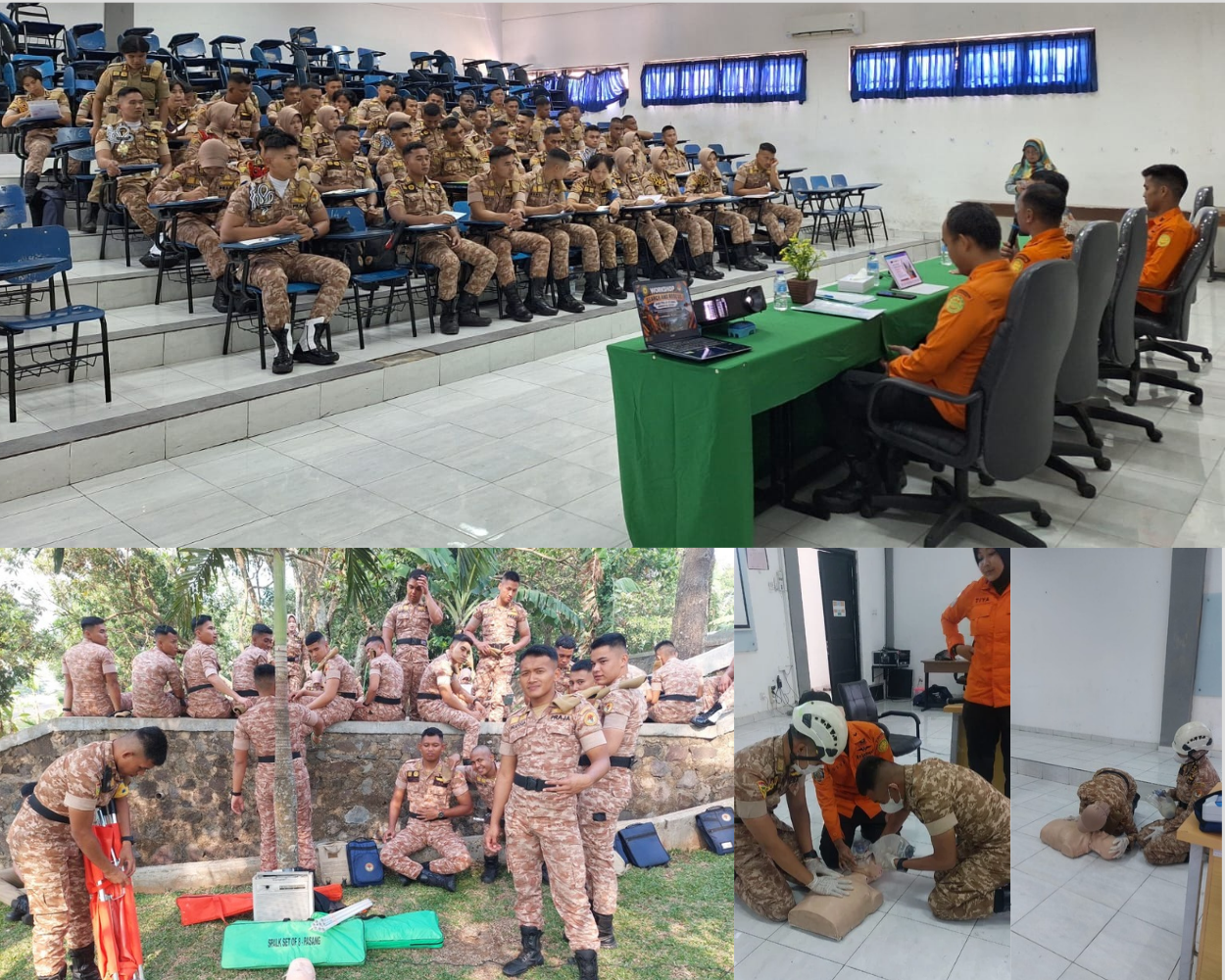 Praja Fakultas Perlindungan Masyarakat IPDN Program Studi Manajemen Keamanan dan Keselamatan Publik Ikuti Praktikum SAR Bersama BASARNAS Bandung